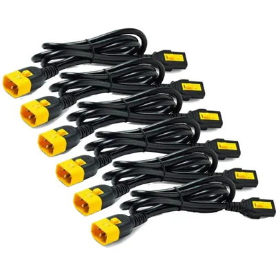 Produktbild von APC Stromkabel-Set C13->C14 verriegelbar 1,2m 6 Stück