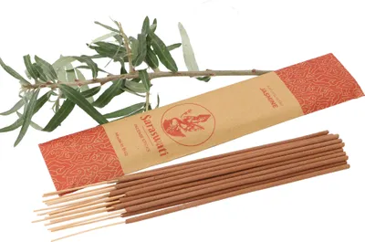 Produktbild von Saraswati Räucherstäbchen, Balinesische Räucherstäbchen - Jasmin, Braun, 25*5*0,5 cm, Räucherstäbchen aus Bali