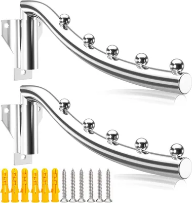 Produktbild von Wand Kleiderhaken Klappbar, 2 Stück Kleiderlüfter Wand Klappbar 180° Drehbarer Wandmontage Kleiderständer Klapphaken Edelstahl Kleiderbügel Garderobe Halter für Waschküche Badezimmer Badezimmer Balkon