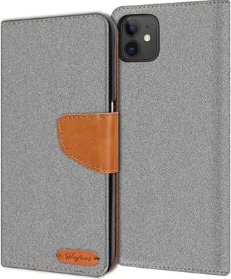 Immagine prodotto di Custodia del telefono cellulare Apple iPhone 11 Case Portafoglio Flip Case Custodia protettiva Cover Tessuto Cover