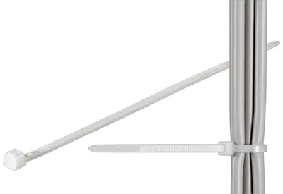 Image de Goobay 17066 Collier de serrage, nylon résistant aux intempéries, transparent - 275 mm, 4,35 mm