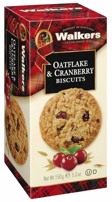 Obrázek produktu pro Walkers Oatflake und Cranberry Biscuits mit Haferflocken 150g