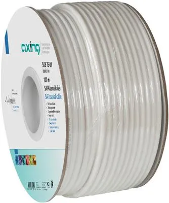 Produktbild von Axing SKB07501, 100 m, Mini, Weiß