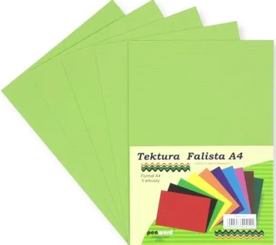 Produktbild von Tektura A4 falista pistacjowa 5szt