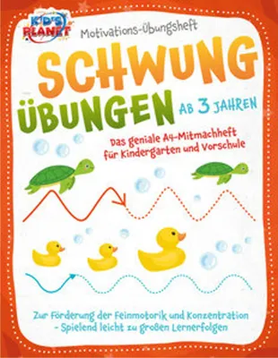 Immagine prodotto di Motivations-Übungsheft! Schwungübungen ab 3 Jahren: Das geniale A4-Mitmachheft für Kindergarten und Vorschule zur Förderung der Feinmotorik und Konzentration - Spielend leicht zu großen Lernerfolgen