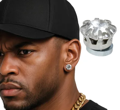 Image de Boucles d'oreilles Bling Bling avec aimant