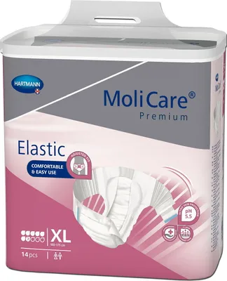 Image de Molicare Premium Slip Elastic 7 gouttes XL - 1 paquet de 14 protections