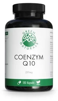 Productafbeelding van Green Naturals Coenzym Q10 250 mg, vegan, hoge dosering, 180 stuks