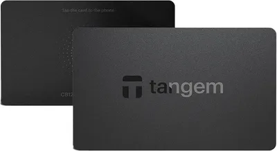 Obrázek produktu pro TANGEM Wallet Pack of 2 - Secure Crypto Wallet - Trusted Cold Storage for Bitcoin, Ethereum, NFT's & More Coins - 100% offline hardwarová peněženka
