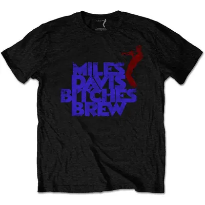 Immagine prodotto di Miles Davis | Maglietta ufficiale della band | Bitches Brew Vintage, X-Large, nero