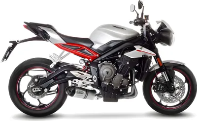 Zdjęcie produktu dla Wydech LeoVince LV One Evo Slip-On ze stali nierdzewnej dla Triumph