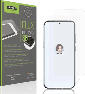 Image de 2x Full Cover mat Film pour Nubia M153 Film de protection ecrán