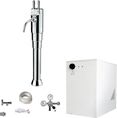 Produktbild von Tafelwassergerät BieTal BT-30U Kühlung 3-Wege Zapfstelle Schanksäule mit Hebel