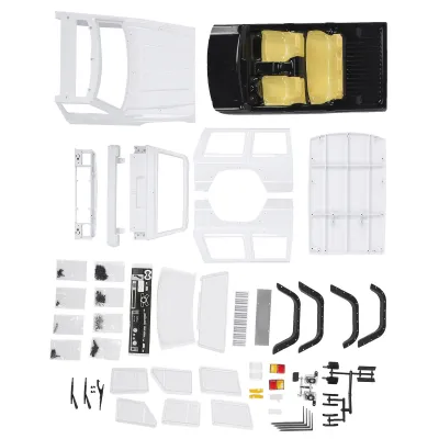Zdjęcie produktu dla karoseria o rozstawie osi 313 mm pasująca do SCX10 II 90046 90047 1/10 RC Car
