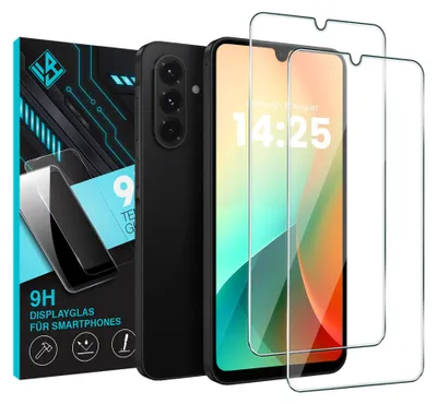 Produktbild von 2x 9H Schutzglas Displayschutzfolie für Samsung Galaxy A18 / A18 5G Displayglas Displayschutz Glas Panzerfolie Schutzglasfolie