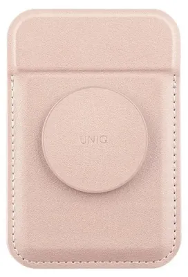 Obrázek produktu pro Unikátní peněženka na magnetickou kartu Flixa se stojánkem Pink/Blush Pink MagSafe