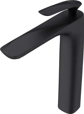 Image de doporro Robinet mitigeur noir mat pour lavabo et vasque design 28cm