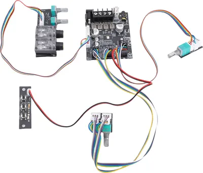 Image de Module amplificateur Bluetooth 2.1 canaux (gauche/droite), carte amplificateur audio de 50 W avec câble, réglages des aigus et des basses