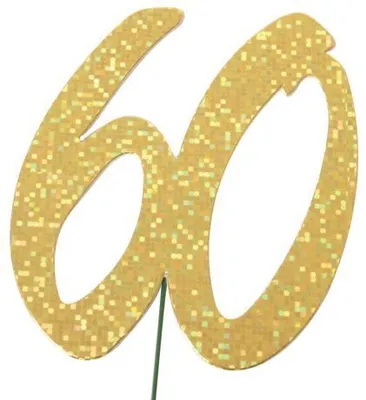 Produktbild von PaperStyle 2513960 Jubiläumszahl 60 gold