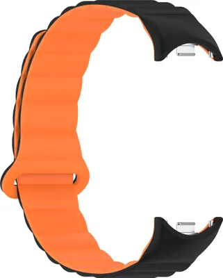 Produktbild von INF Pasek magnetyczny do Xiaomi Mi Band 8 Pro Czarny + Pomarańczowy