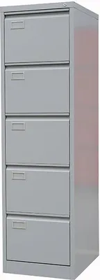 Produktbild von Metalsteel Hängeregistraturschrank JF-V05, 5 Schubläden, Format DIN A4, demontiert, 1620 x 460 x 620 mm
