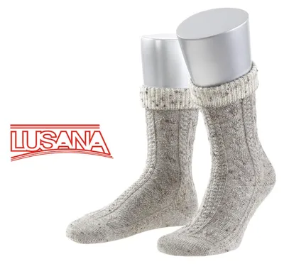 Lusana Trachtenocke 2-farbig in beige