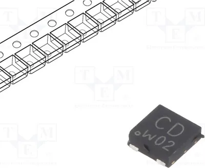Produktbild von 5x Transistor: NPN DFN2020,SOT1061 BC54PASX NPN SMD-Transistoren bipolar 1A 45V