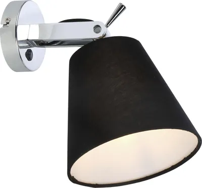 Obrázok produktu pre Bodové nástenné svietidlo s vypínačom BALI LP-5031/1W BK Light Prestige