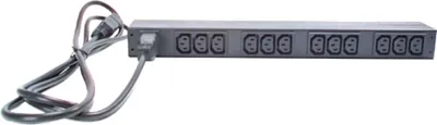 Produktbild von APC Rack PDU - AP9565 - Stromverteilung (Basic, 1U, 16A, 208/230V, 12 Ausgänge C13, IEC C20)