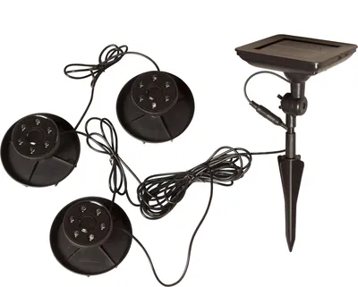 Image de Lampe solaire à LED 'Water Light', 3 spots, noir