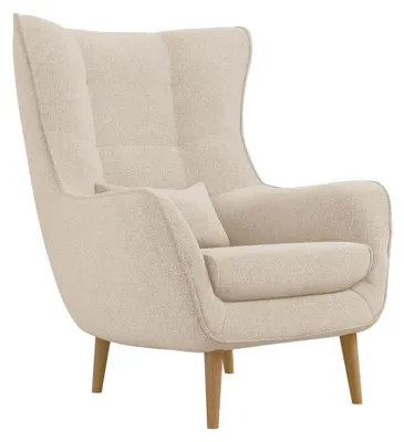 Produktbild von MIRJAN24 Polstersessel Estjano, Ohrensessel, Relaxsessel, Stilvoll Wohnzimmer Sessel (Farbe: Alfa 01)