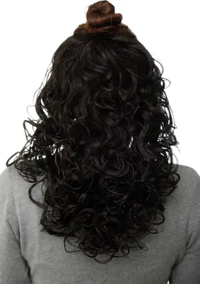 Produktbild von WIG ME UP Haarteil Halbperücke Dunkelbraun Locken H9312-3