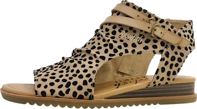 Image de Blowfish, sandales plates pour femmes, modèle Damenschuhe, couleur marron, style décontracté