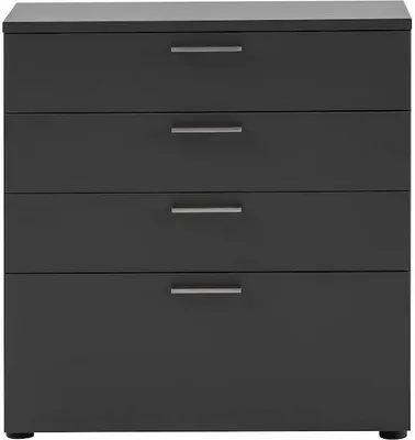 Produktbild von Möbelpartner Schubladenschrank Hippo | HxBxT 84x80x40cm | 4 Schubladen | Anthrazit