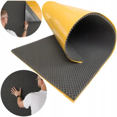 Produktbild von Bitmat Akustikmatte selbstklebend Wellenprofil Schalldämmung 200x100cm