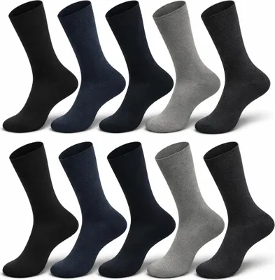 Produktbild von 10 Paar Herren Business Socken – Komfortbund – 80% Baumwolle –  Mix 43-46
