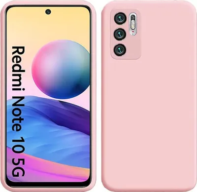 Produktbild von Redmi Note 10 5G Hülle, Flüssig Silikon Weich Gummi Schutzhülle für Xiaomi Redmi Note 10 5G Pink
