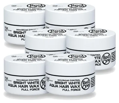 Immagine prodotto di 6 confezioni di cera modellante per capelli Red One Bright White, per una tenuta massima, formato da 150 ml ciascuna. Offerta speciale: 6 pezzi