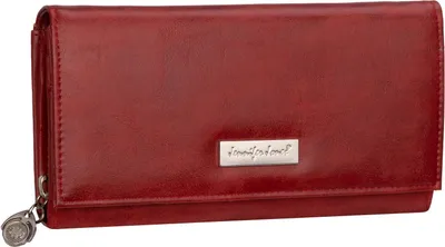 Produktbild von JENNIFER JONES Damen Geldbörse Geldbeutel Brieftasche Portmonee XXL Rot (1109)