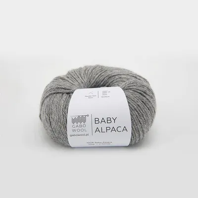 Zdjęcie produktu dla Włóczka Gabo Wool Baby Alpaca 0401 / jasny szary