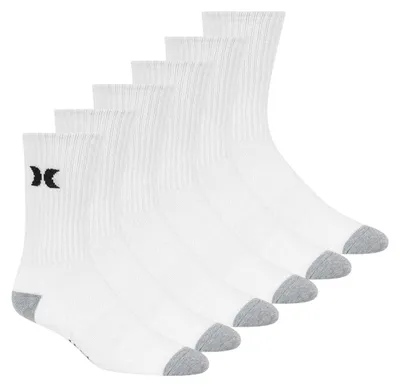 Productafbeelding van Hurley - Heren sokken (6-pack), model GT30613 (maat 41 EU - 45 EU), kleur wit/zwart