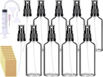Immagine prodotto di Vasetti trasparenti piccoli, 8 pezzi da 100 ml - Mini flaconi spray vuoti per intensificatori di profumo - Intensificatori di profumo portatili