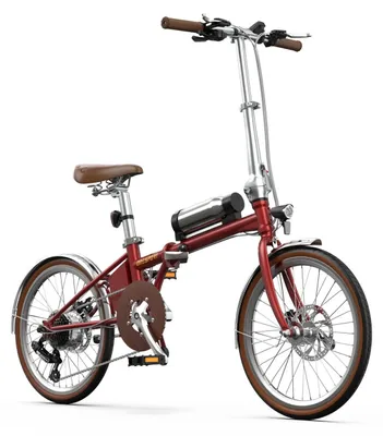 Immagine prodotto di Bicicletta Elettrica ONESPORT OT02 PRO - Motore 250W Batteria 36V5.2AH Pneumatici Da 20" Freni A Disco Meccanici - Rosso