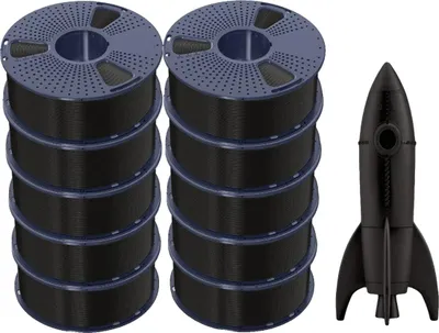 Obrázek produktu pro PLA+ filament, vysokorychlostní tisk, kompatibilní s většinou 3D tiskáren, černý