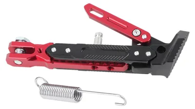 Image de Béquille latérale universelle réglable pour NMAX 155 2015-2016, 125 mm, rouge