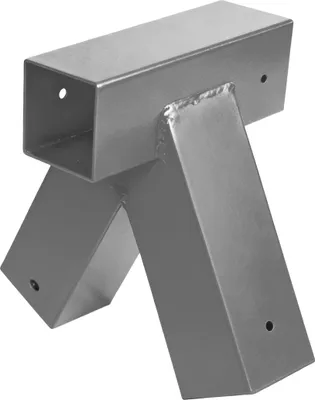 Produktbild von Relaxdays Schaukelverbinder, A-Form, 90°-Winkel, für 90x90 mm Kantholz, pulverbeschichteter Stahl, Schaukelwinkel, grau