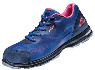 Produktbild von Atlas Sicherheitshalbschuh Damen GX 100 S1 ESD DGUV Gr. 40 royal blue, neon-pink