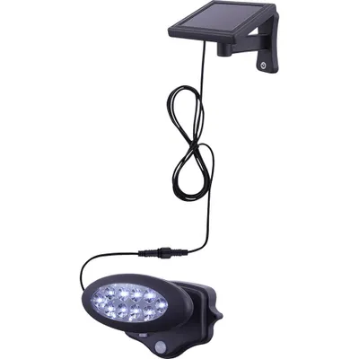 Produktbild von LED Solar Wandleuchte, Bewegungsmelder, schwenkbar, anthrazit