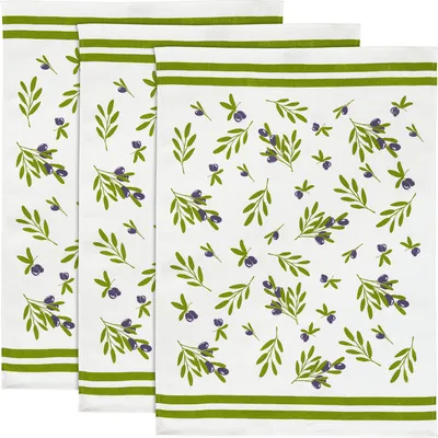 Produktbild von Erwin Müller Geschirrtuch 3er-Pack Oliven 50x70 cm