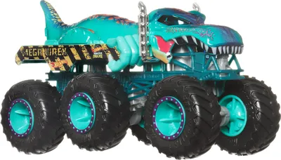 Produktbild von Hot Wheels Monster Trucks Big Rigs, Die-Cast-Spielzeugtruck im Maßstab 1:64 mit 6 Rädern (Stile können abweichen), Monstertruck, 3 Jahr(e), Kunststoff, Metall, Gemischte Farben
